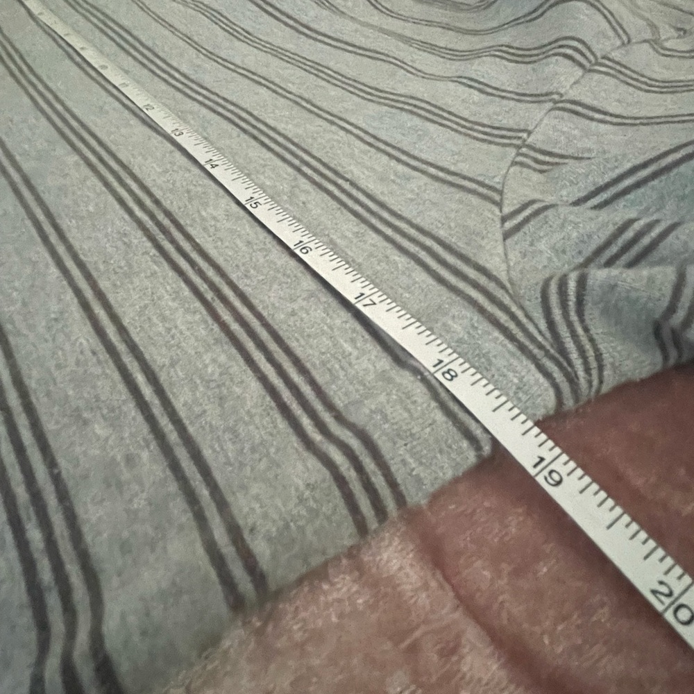 Garnet Hill Gray Striped Women's Dress - Picture 4 of 9